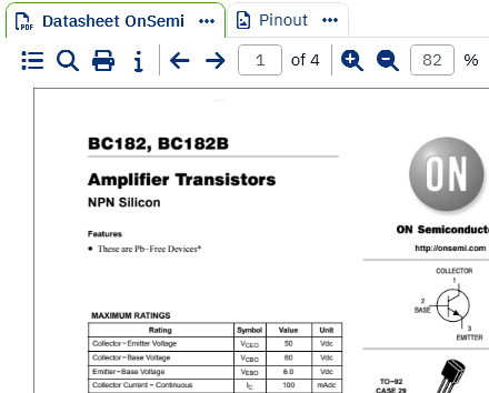 Built-in datasheet viewer